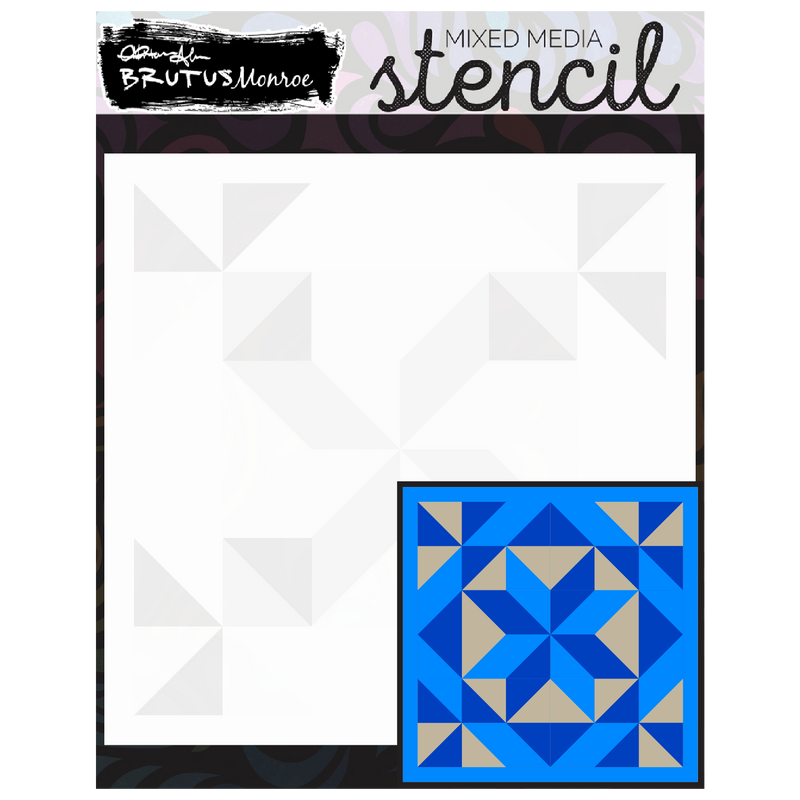 Geometric Star | Mixed Media Layering Stencil