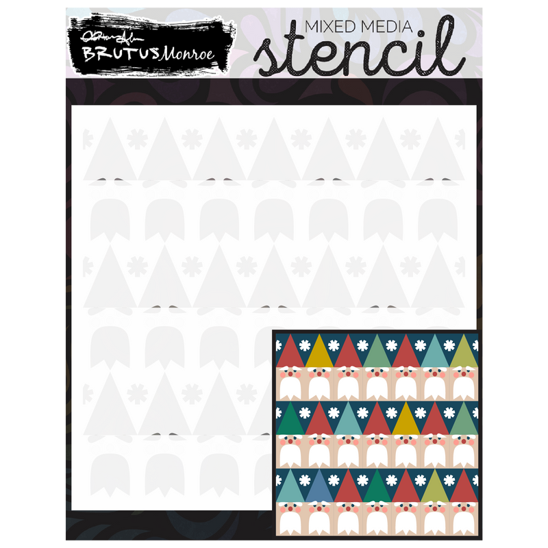 Gnome Sweet Gnome | Mixed Media Layering Stencil
