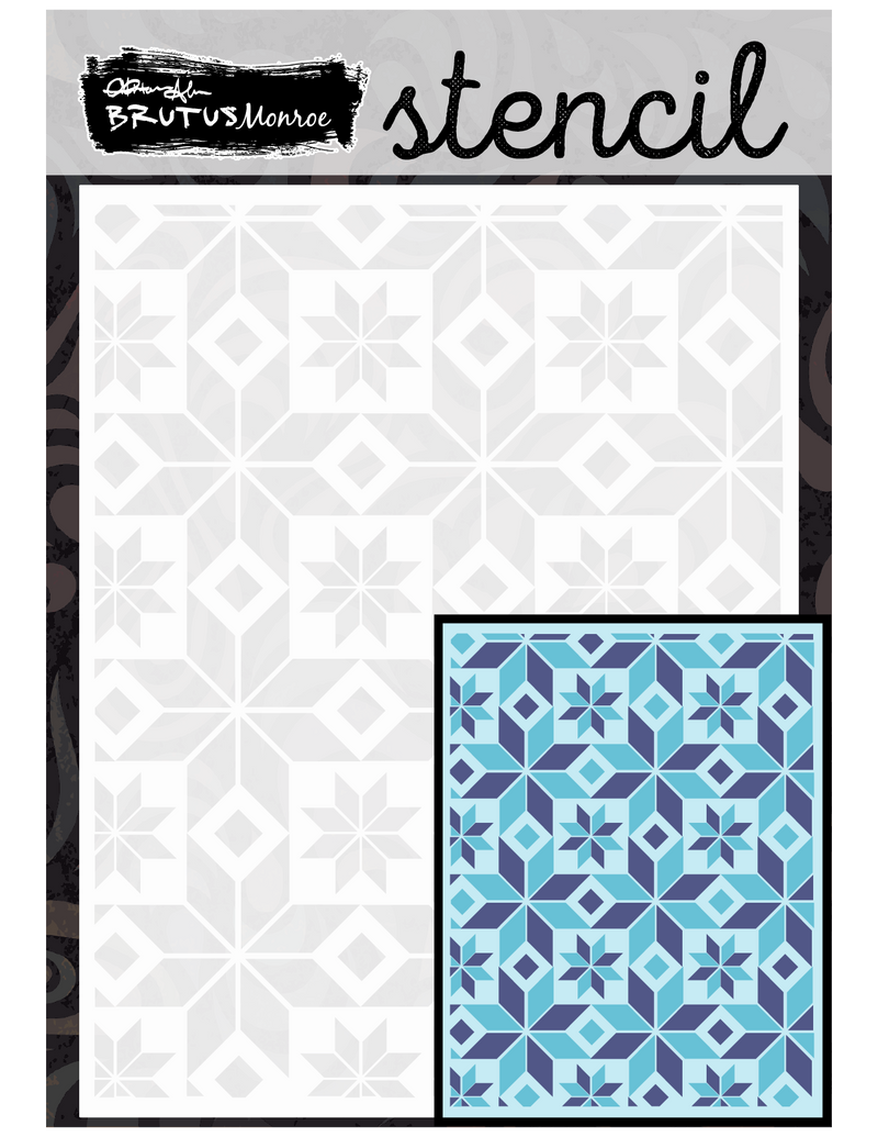 Mosaic Stitches | A2 Layering Stencil