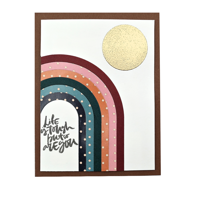 Retro Flower Ravishing Rainbow Card Tutorial Download
