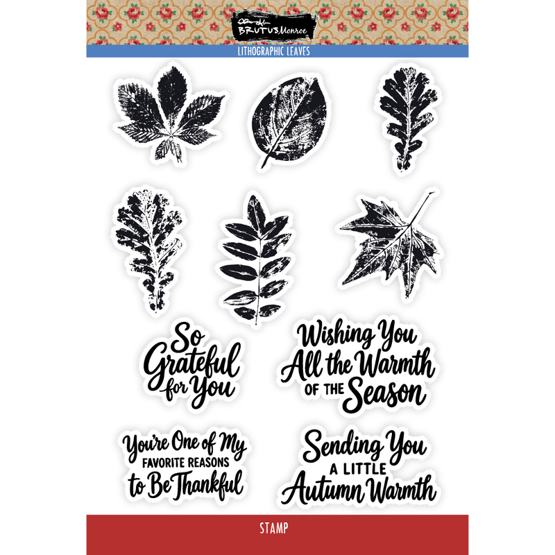Lithographic Leaves | 6x8 Stamp Set