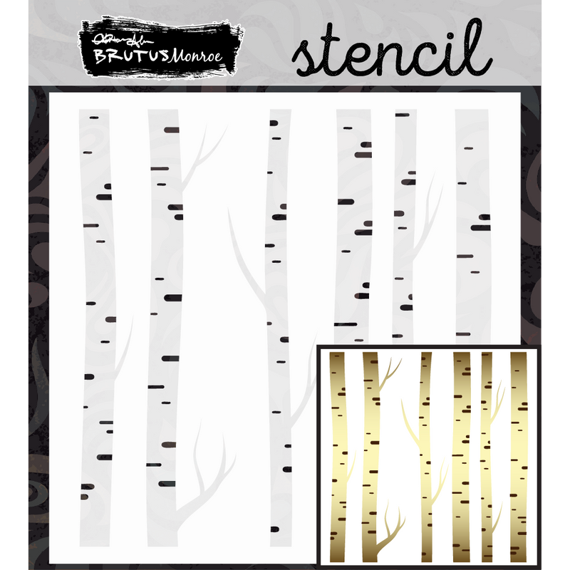 Birchwood | Mixed Media Layering Stencil