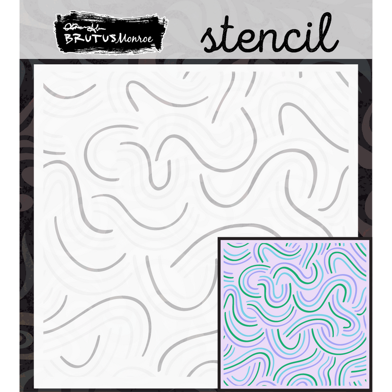 Brush Strokes | Mixed Media Layering Stencil