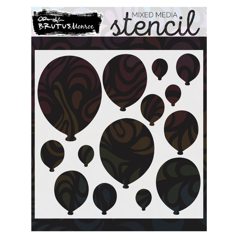 Bunch of Balloons | Mixed Media Stencil
