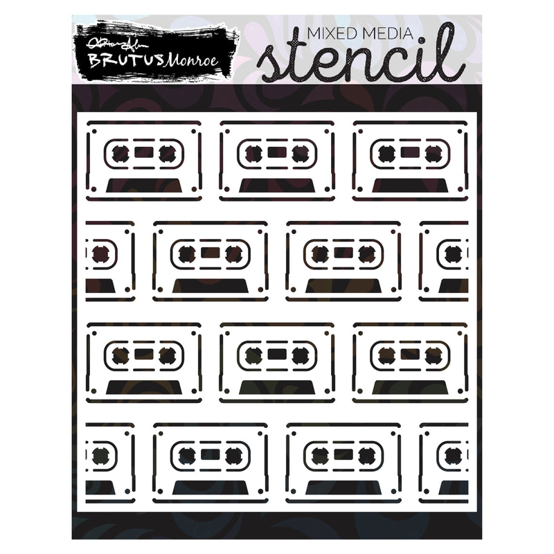 Cassette Collection | Mixed Media Stencil