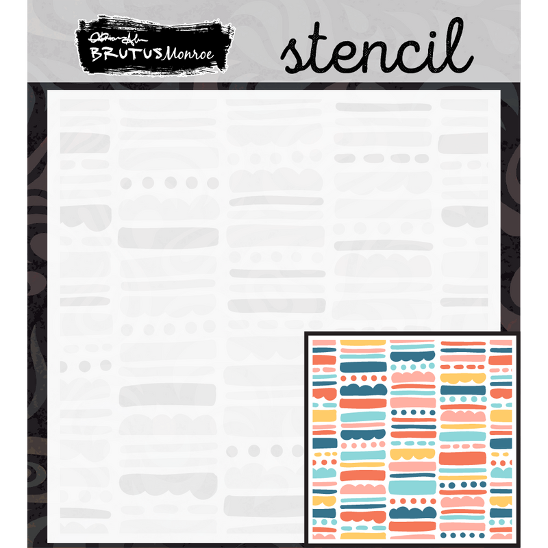 Dots and Dashes | Mixed Media Layering Stencil