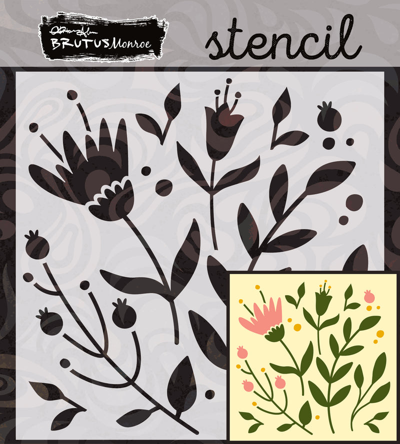 Floral Fun | Mixed Media Stencil