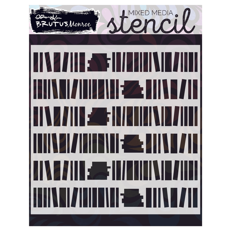 Library | Mixed Media Stencil