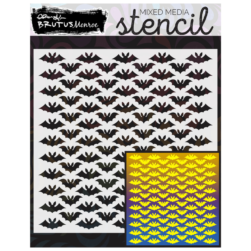 Nocturnal Glow | Mixed Media Stencil