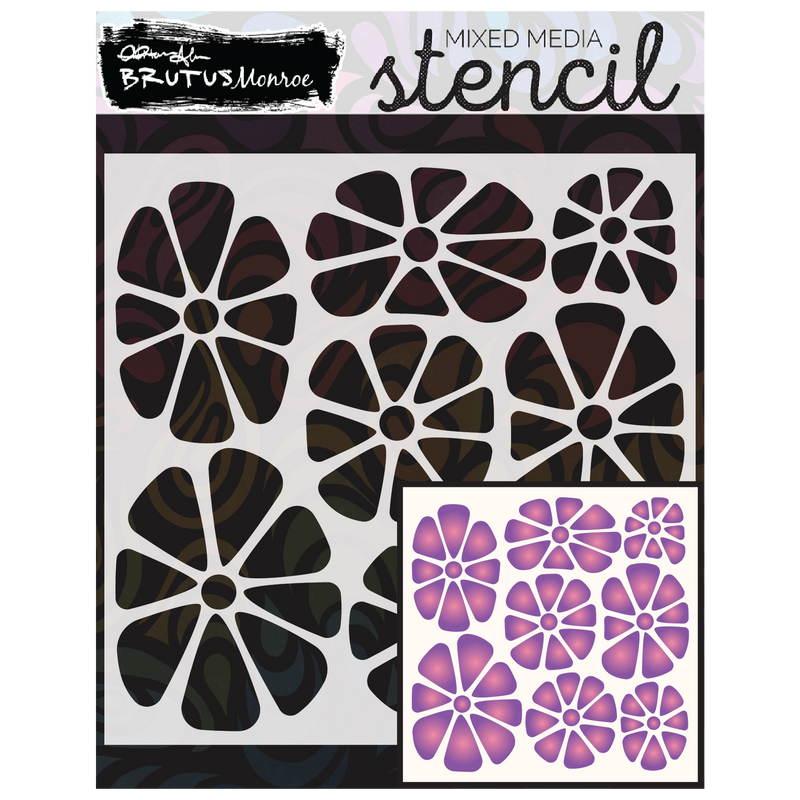 Petunias | Mixed Media Stencil