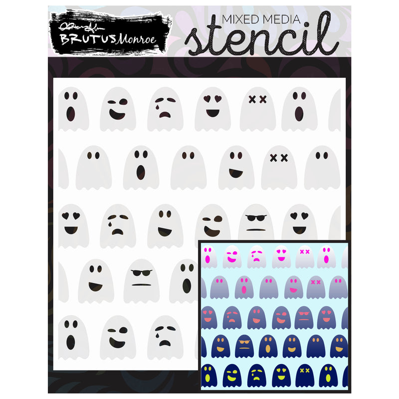 Phantom Glow | Mixed Media Layering Stencil