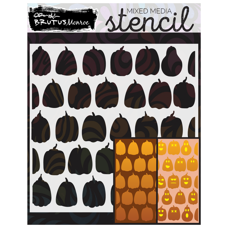 Pumpkin Glow | Mixed Media Stencil
