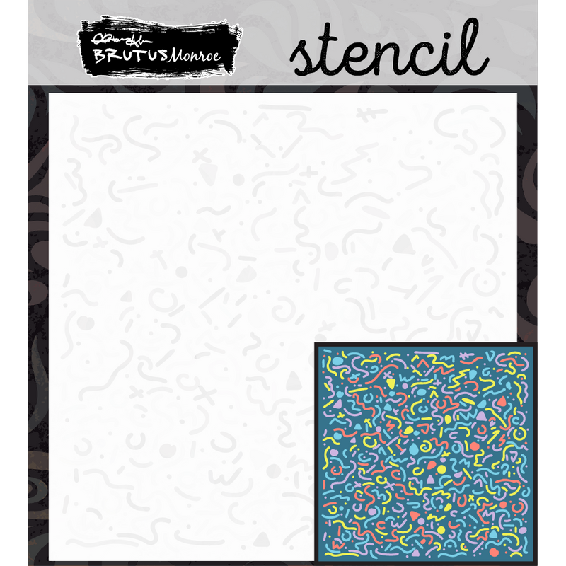 Retro Sketch | Mixed Media Layering Stencil