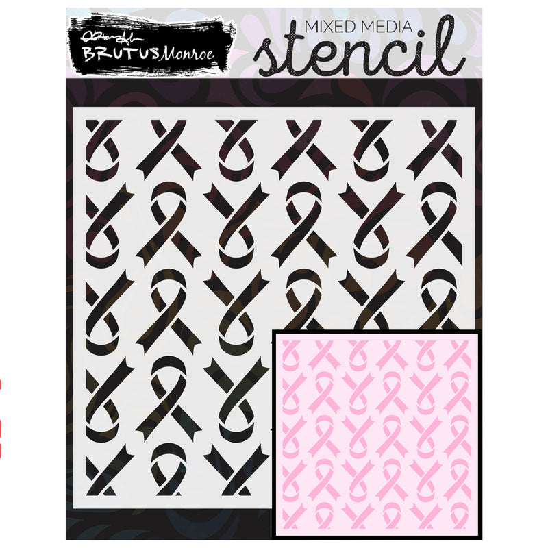 Ribbons | Mixed Media Stencil
