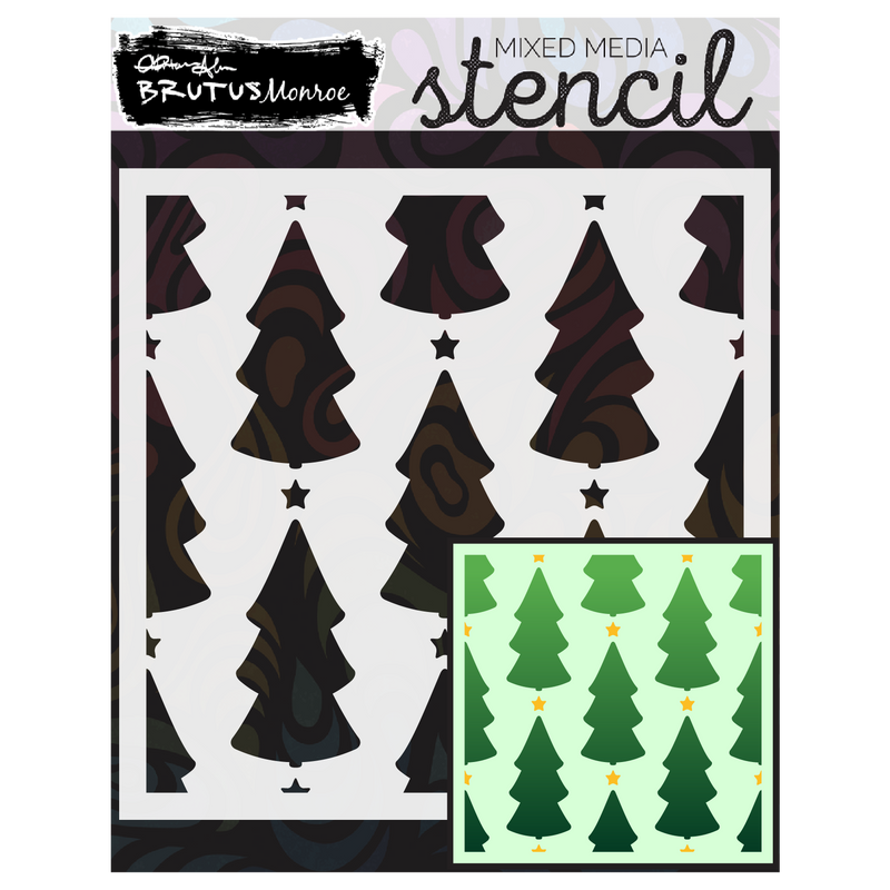 Starlit Pines | Mixed Media Stencil