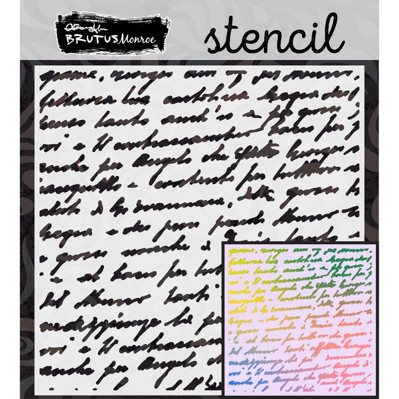 Sympathy Script | Mixed Media Stencil