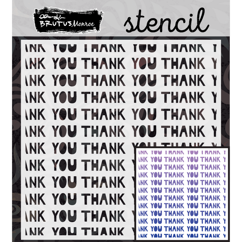 Thank You | Mixed Media Stencil