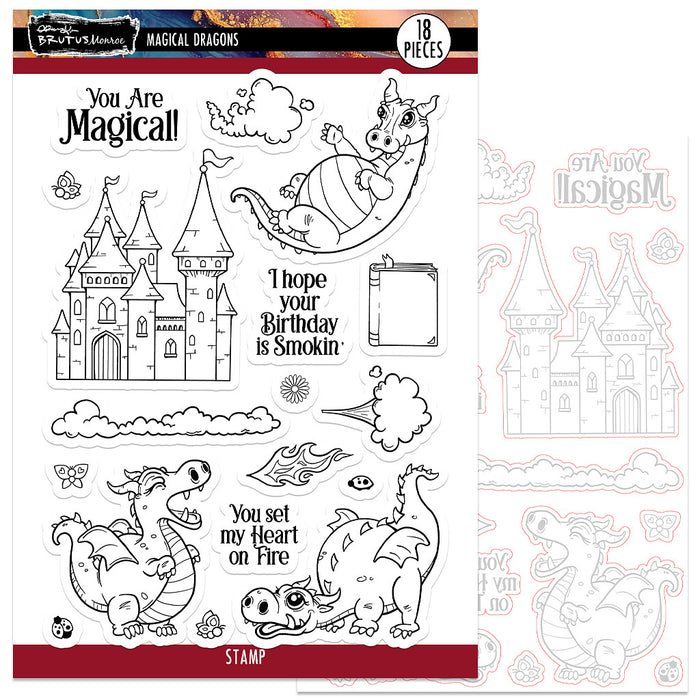 Magical Dragons Stamp and Die Bundle