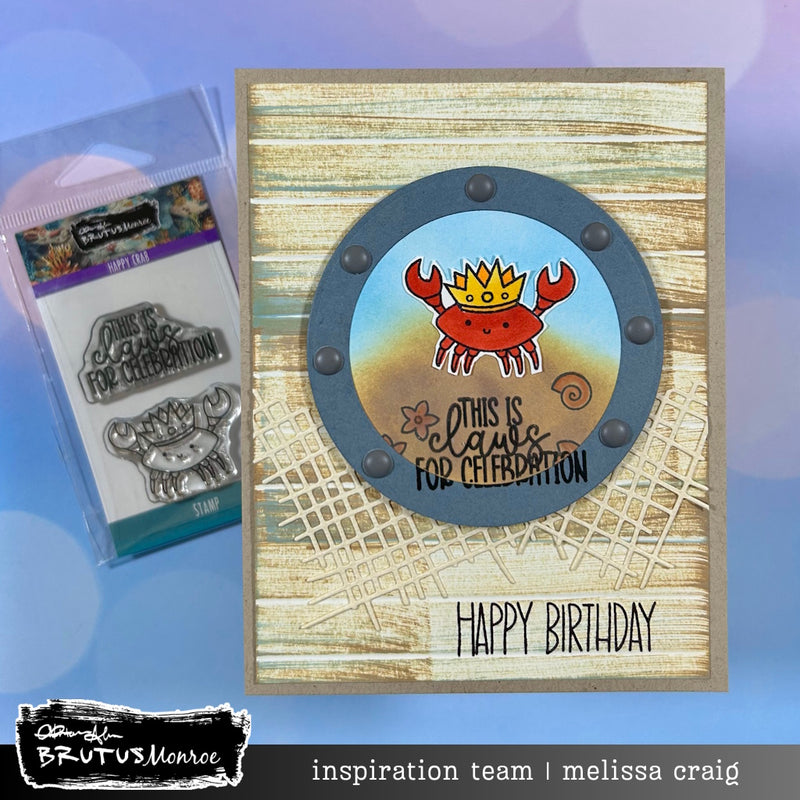 Happy Crab | 2x3 Stamp