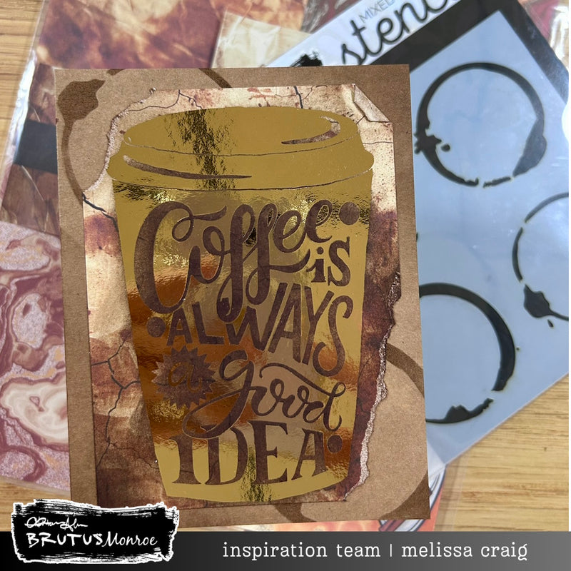 Coffee Rings | Mixed Media Stencil