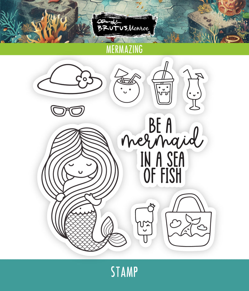 Mermazing | 4x4 Stamp