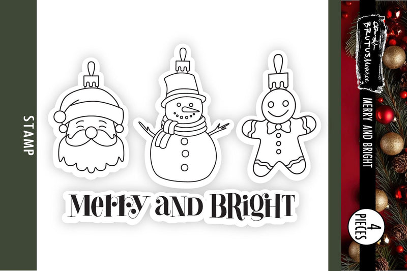 Merry & Bright | 3x4 Stamp