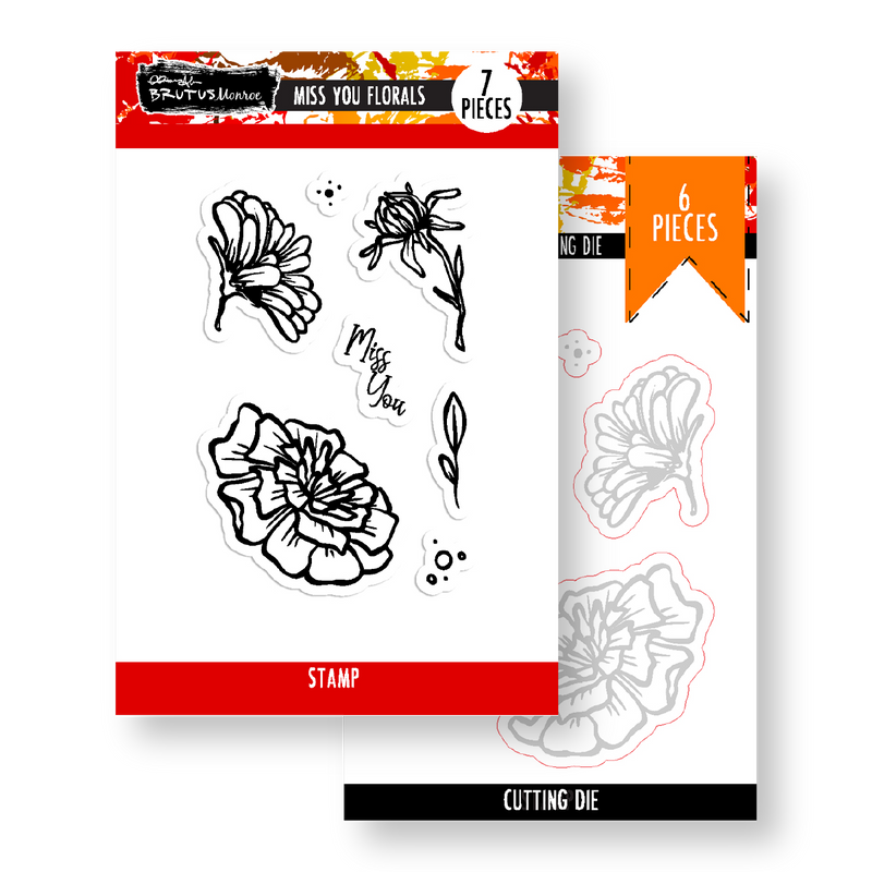 Miss You Florals | Stamp & Coordinating DIe