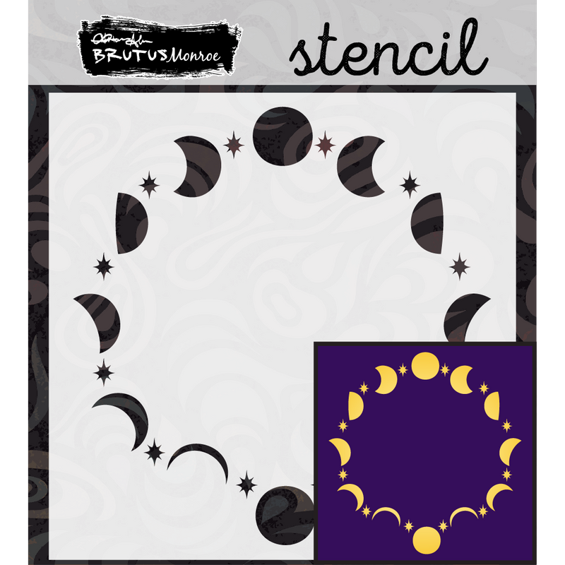 Moon Phase | Mixed Media Stencil