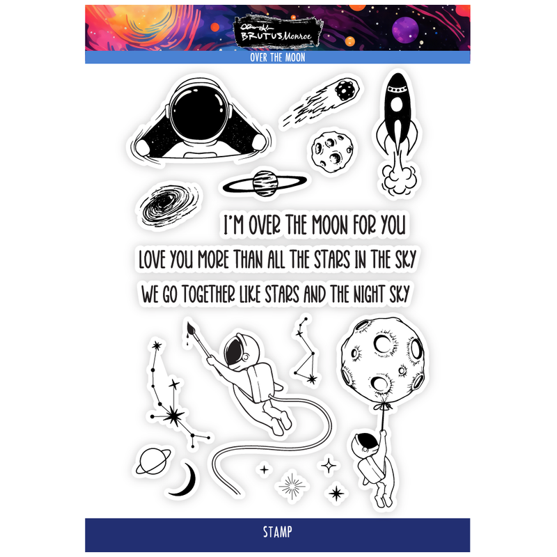 Over the Moon | 6x8 Stamp Set