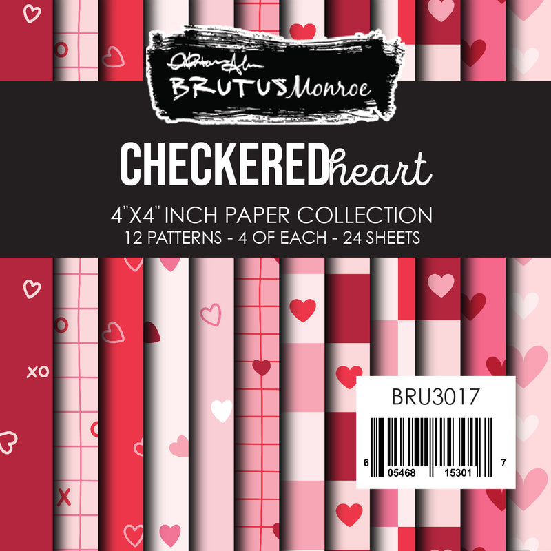 Checkered Heart | 4x4 Paper Pad