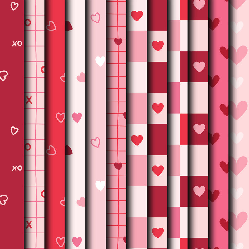 Checkered Heart | 4x4 Paper Pad