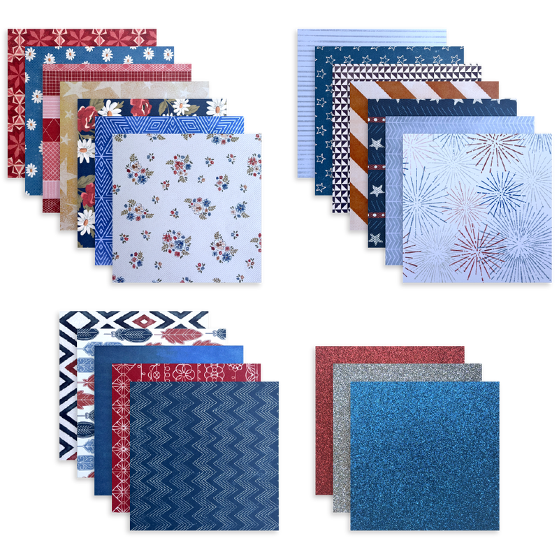 Patriotic | Mixed Paper Pack