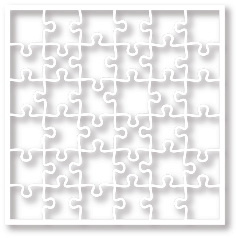 Puzzled | Mixed Media Stencil