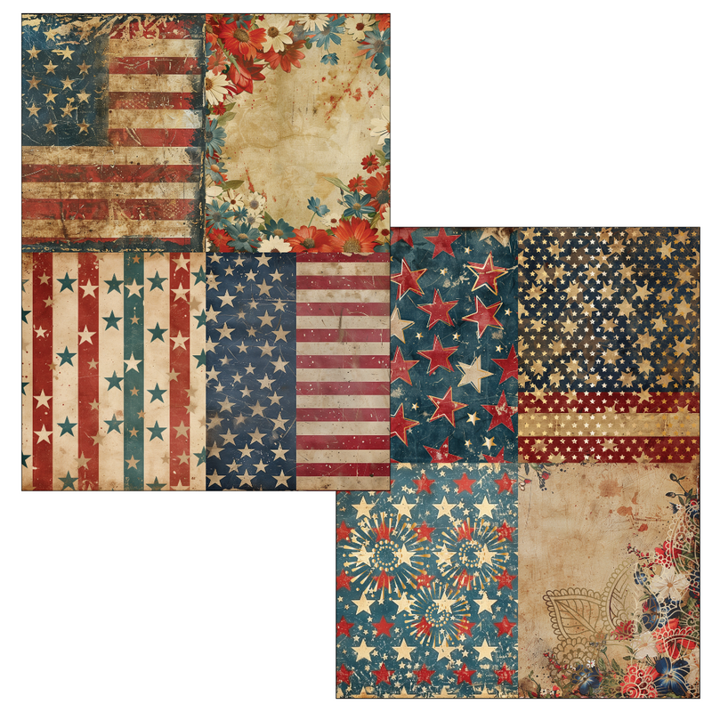 Red, White, & Blue | DuoFoil Sheets