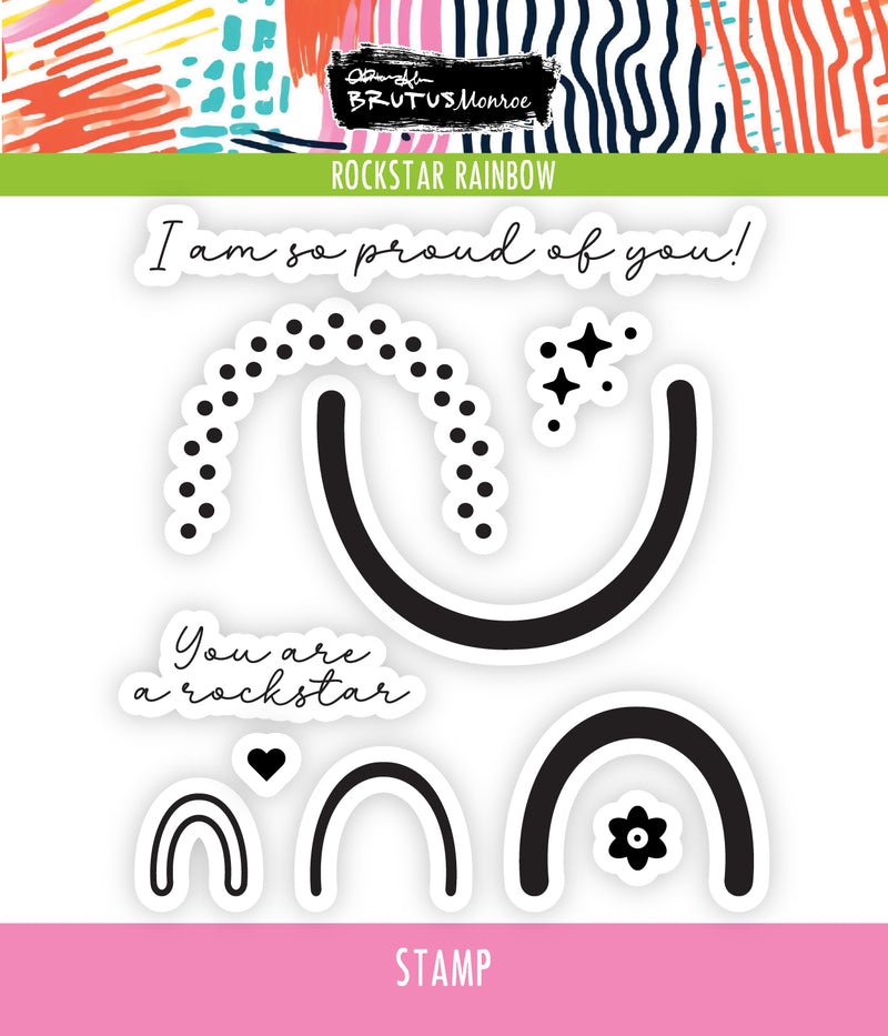 Rockstar Rainbow | 4x4 Stamp Set