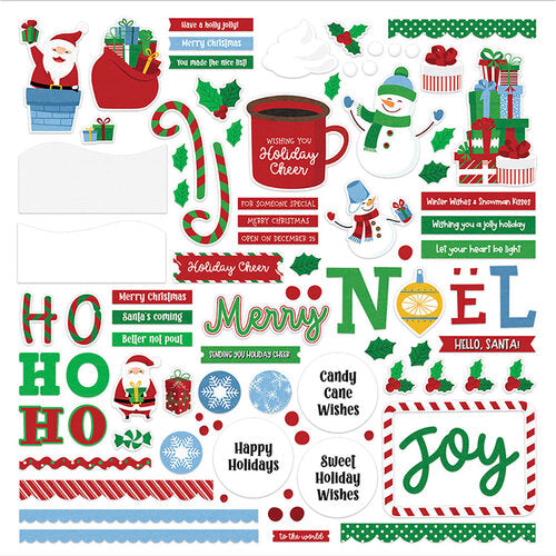 Santa Please Stop Here | Card Kit Stickers