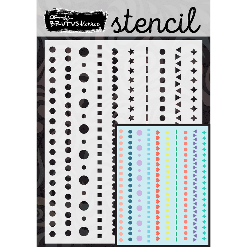 Dotted Shapes | A2 Stencil