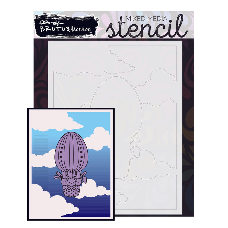 Flying Bunnies | Coordinating Stencil