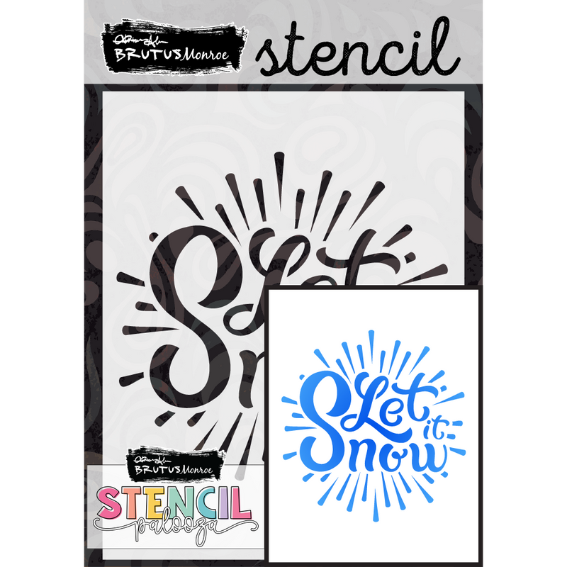 Let it Snow | A2 Stencil | Stencilpalooza Day 10