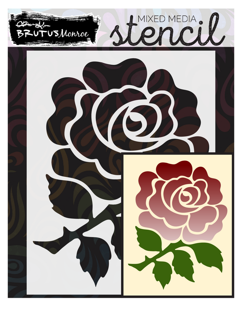 Painted Rose | A2 Stencil