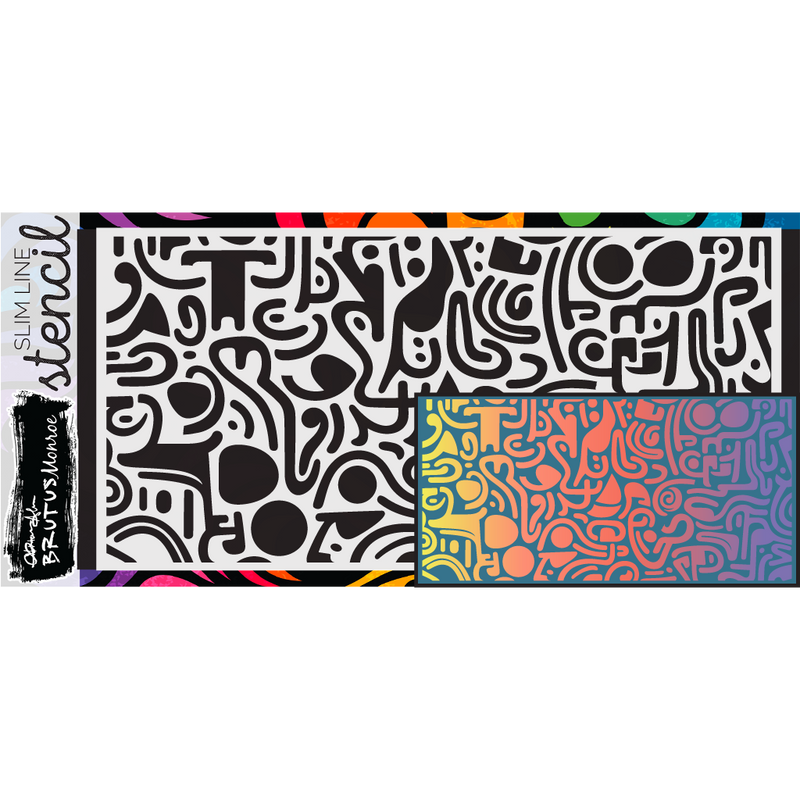Bold Doodles | Slimline Stencil