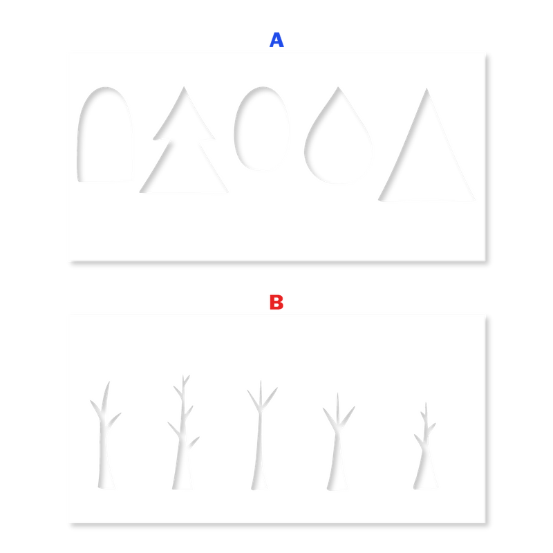 Fall Trees | Slimline Stencil | Stencilpalooza Day 6
