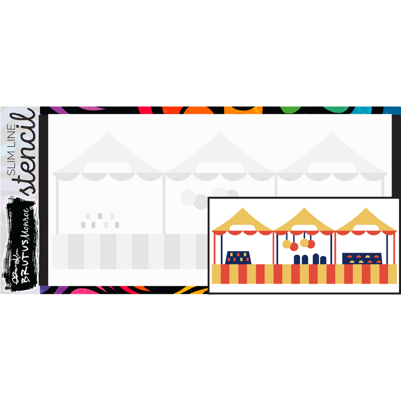 Theme Park Games | Slimline Layering Stencil