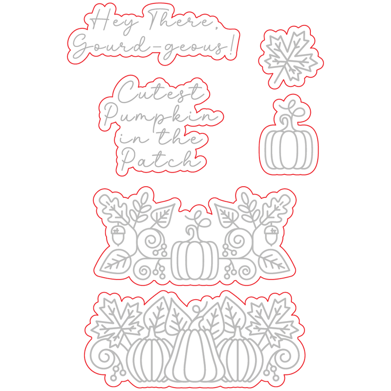 Autumn Scroll | 4x6 Stamp Set