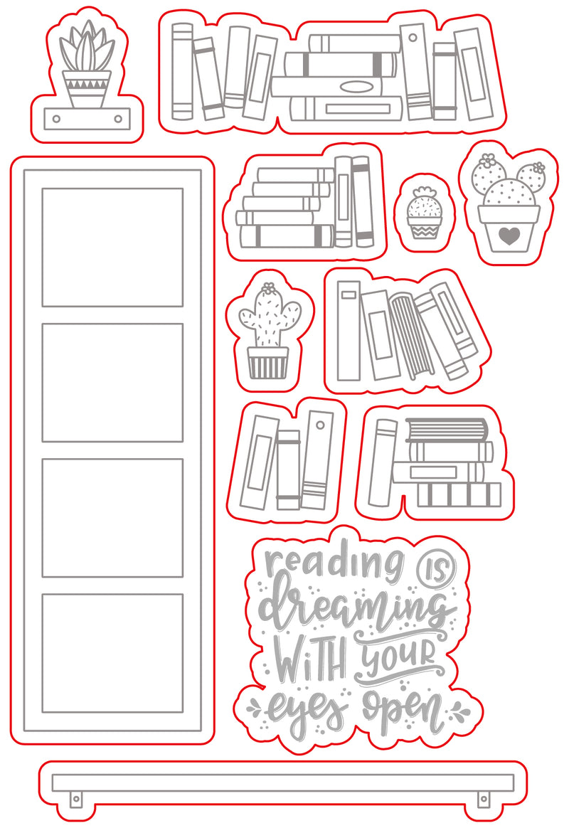 Book Shelf | Digital Cut File