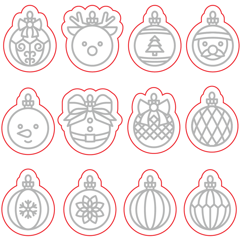 Bunch of Baubles | 4x4 Stamp Set