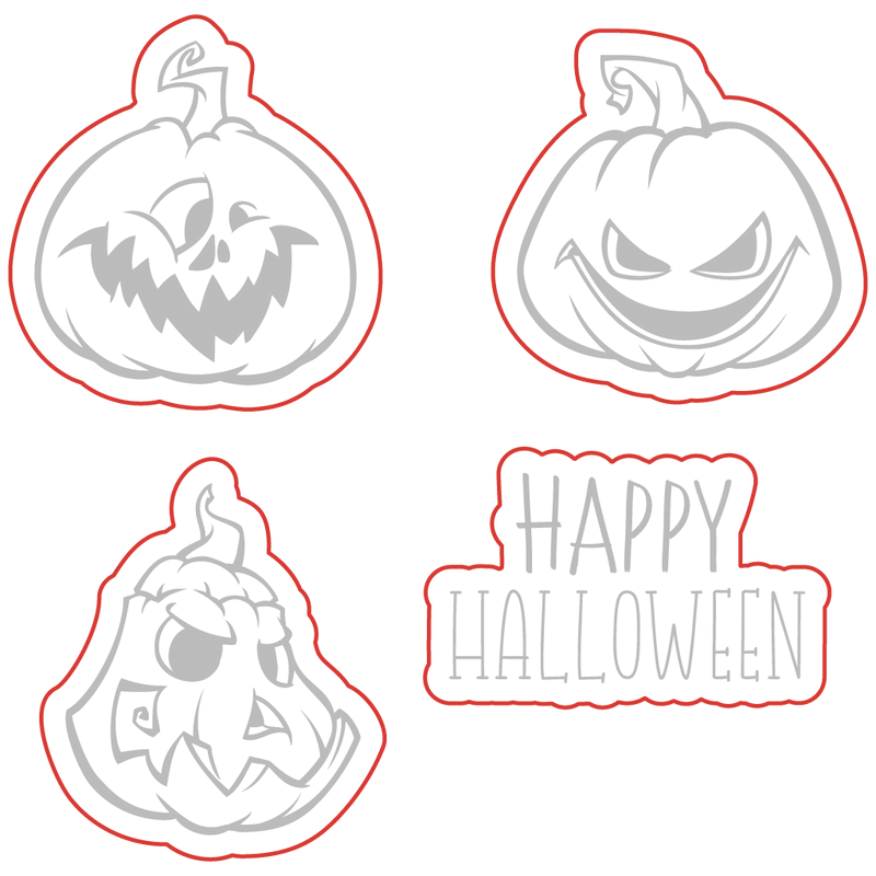 Evil Grin | 3x3 Stamp Set