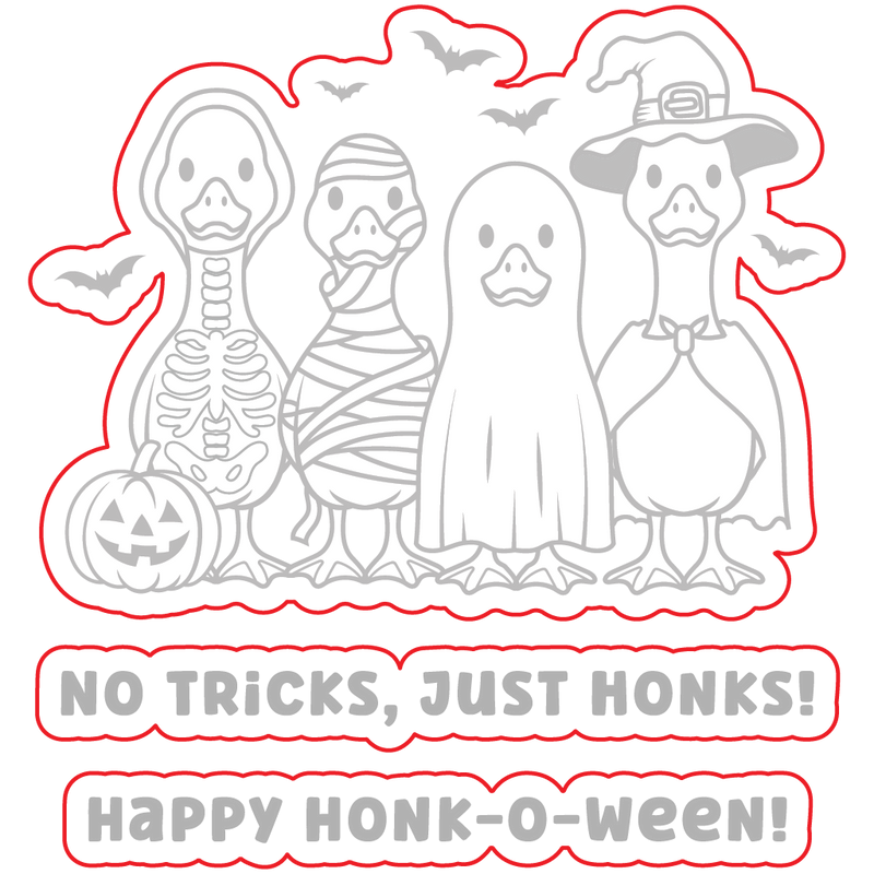 Happy Honk-O-Ween | 3x3 Stamp Set