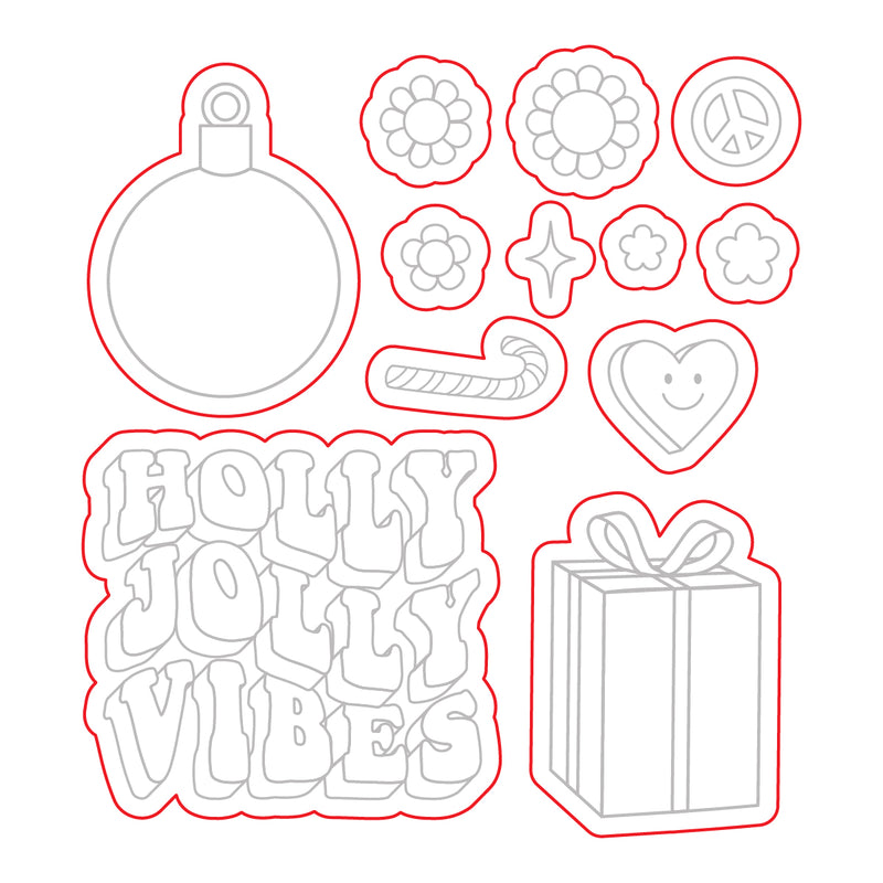 Holly Jolly Vibes | Digital Cut File