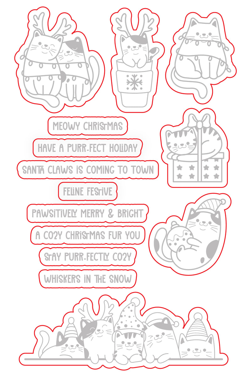 Meowy Christmas  | Digital Cut File